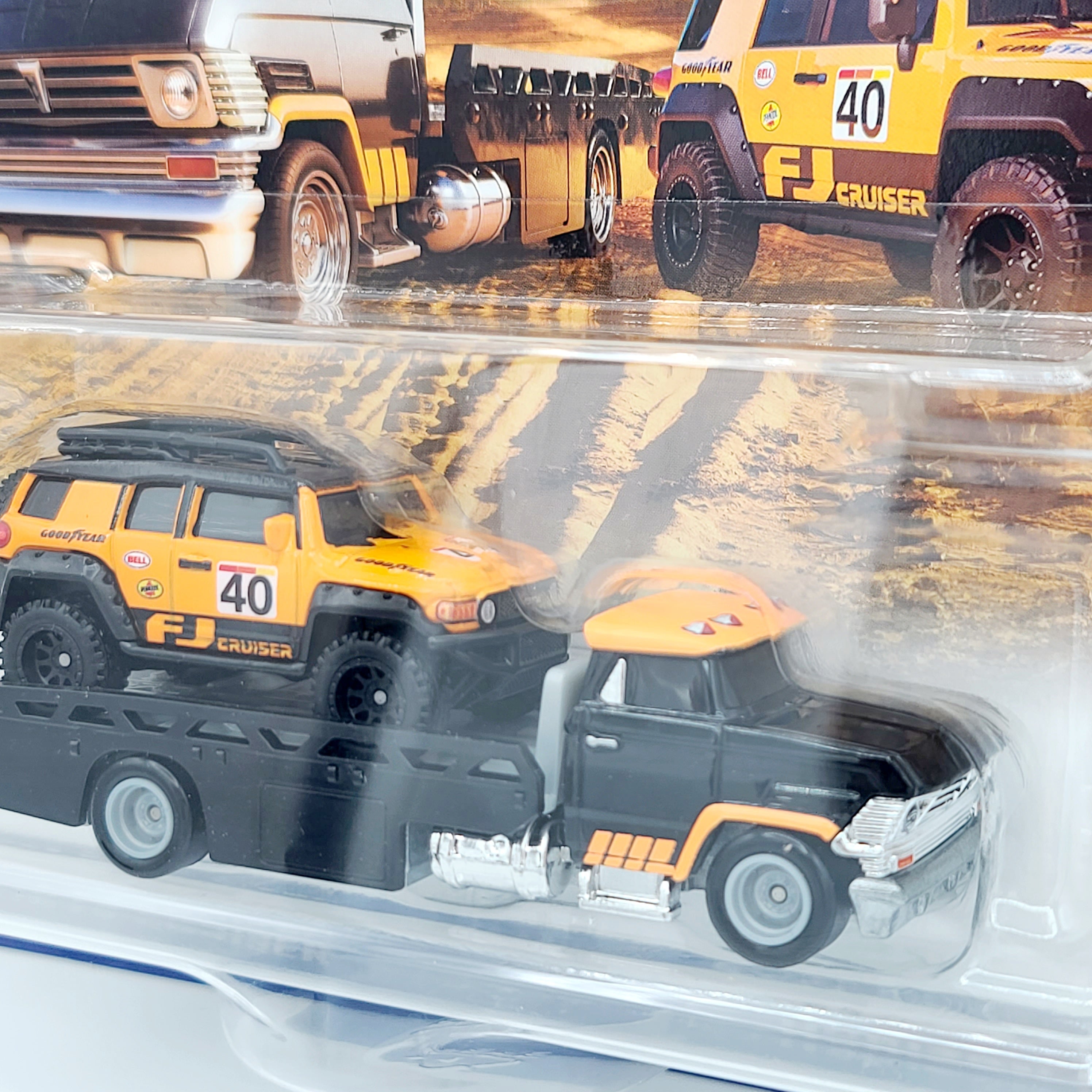 Hot Wheels Team Transport - Toyota FJ Cruiser & HW Horizon Hauler (2025 Team Transport Mix 3, Car Culture)